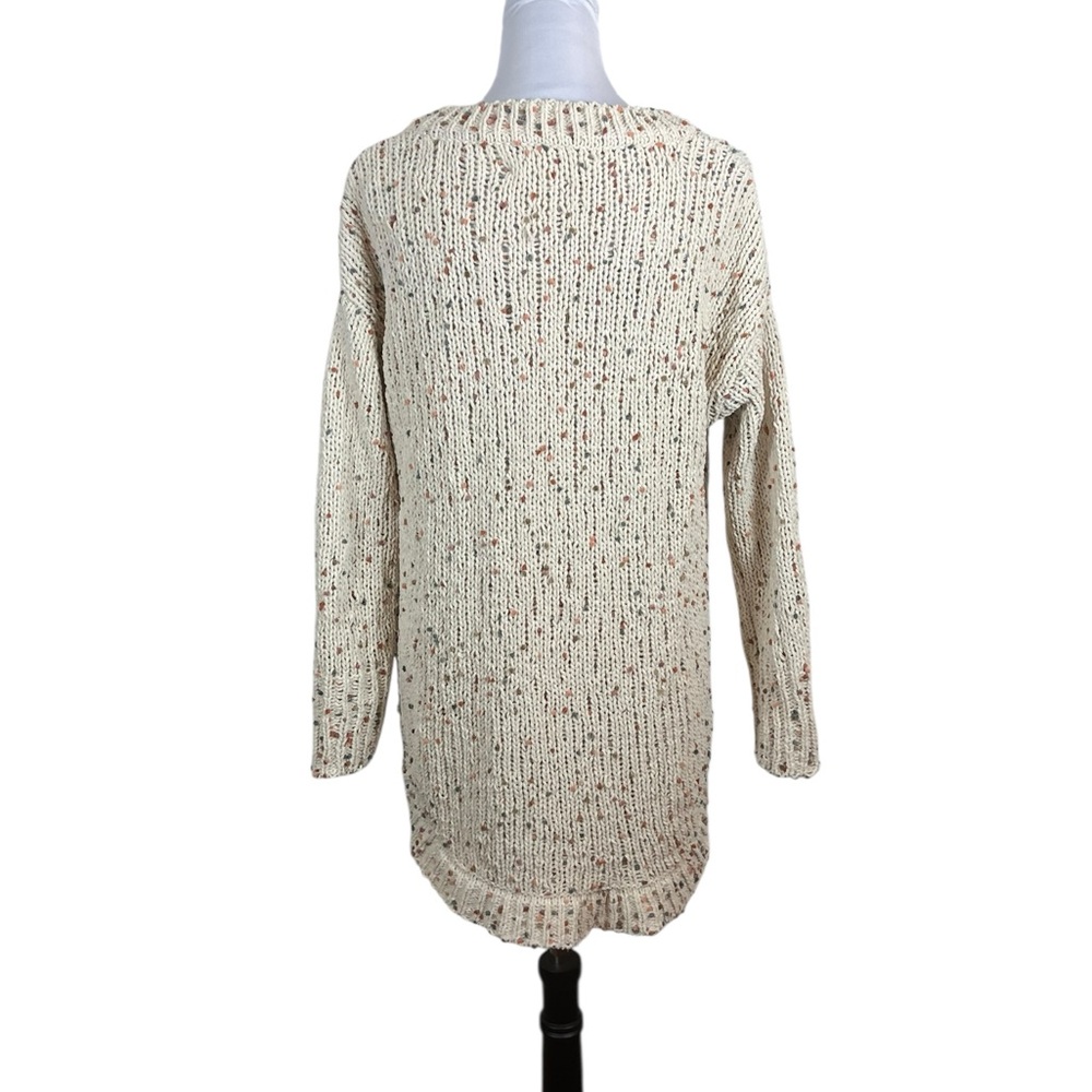 Jessica Simpson Cream Confetti Knit Sweater with Colorful Accents, Size‎ L - Picture 3 of 9